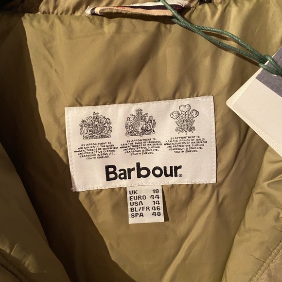 Barbour Coastal Collection quilted jacket, US size 14 in Dusky Green - Picture 6 of 9